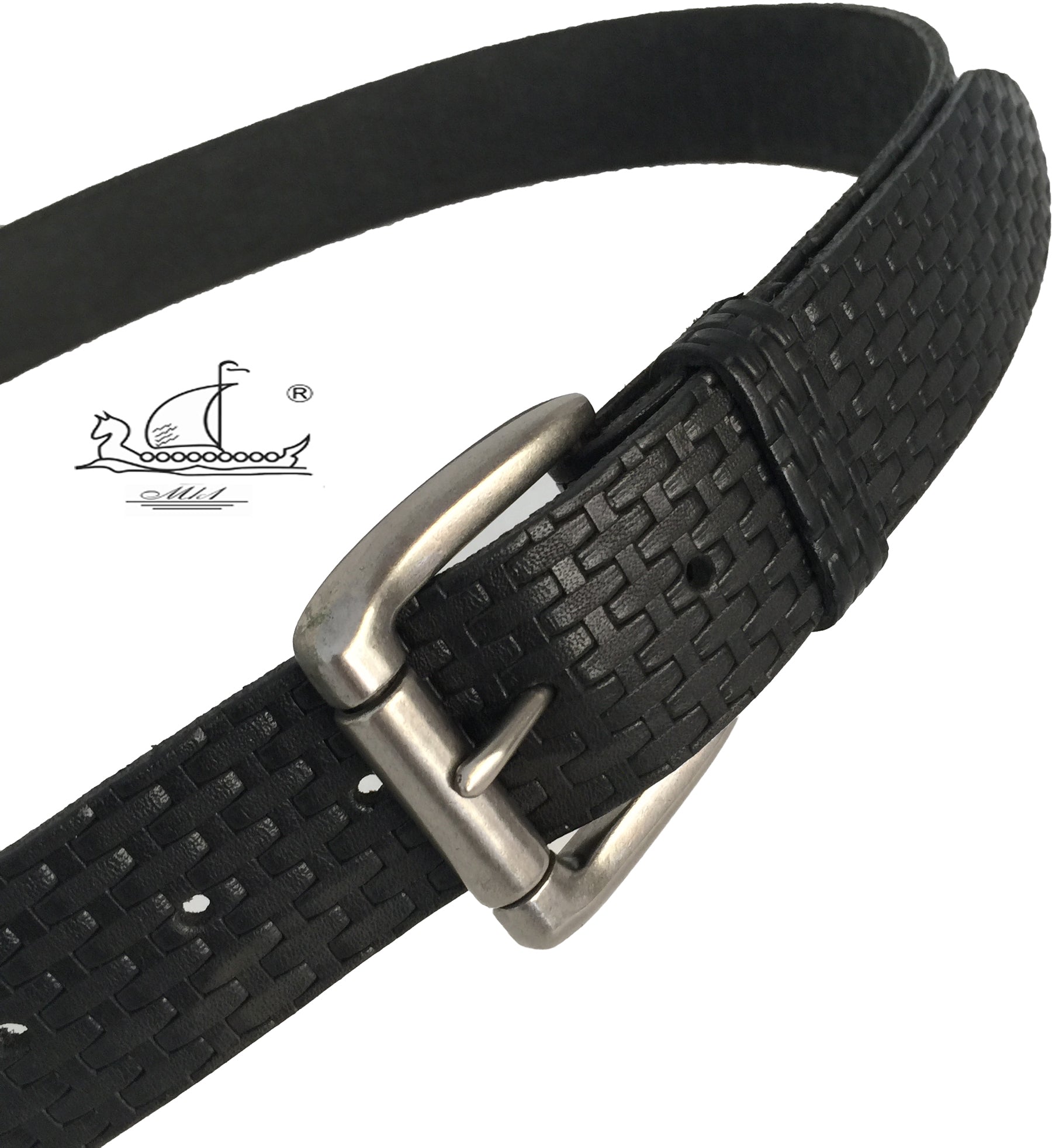 22/40m-psp Hand made leather belt, 4 cm width thickness 3,6/3.8mm, and roll buckle.