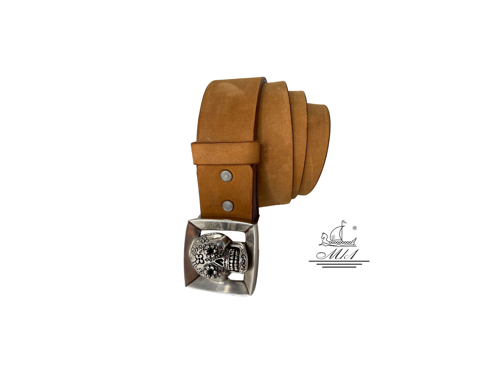 Handmade casual, suede leather belt in light brown colour.100871/40TB/S