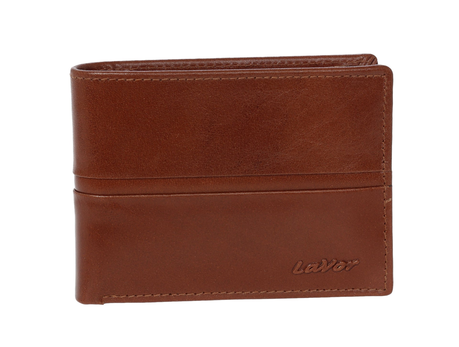 Leather wallet in light brown colour. 3646