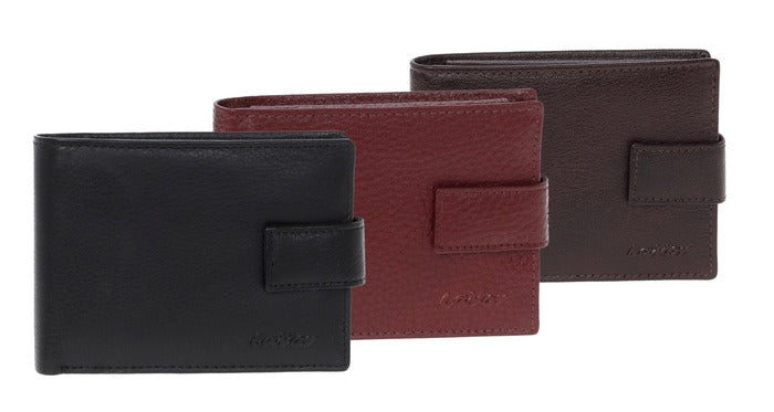 Leather wallet 3652 Black