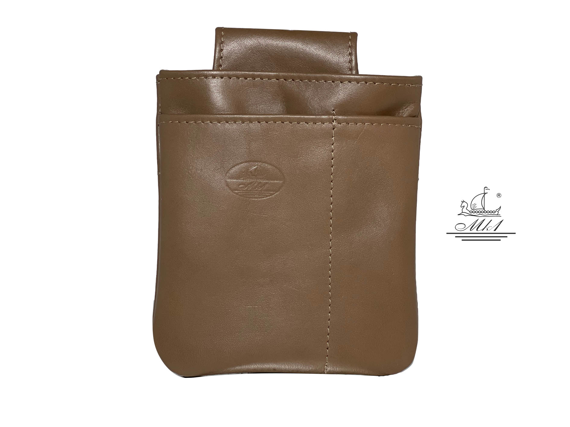 Waiter, small bag in light brown leather WB2/5