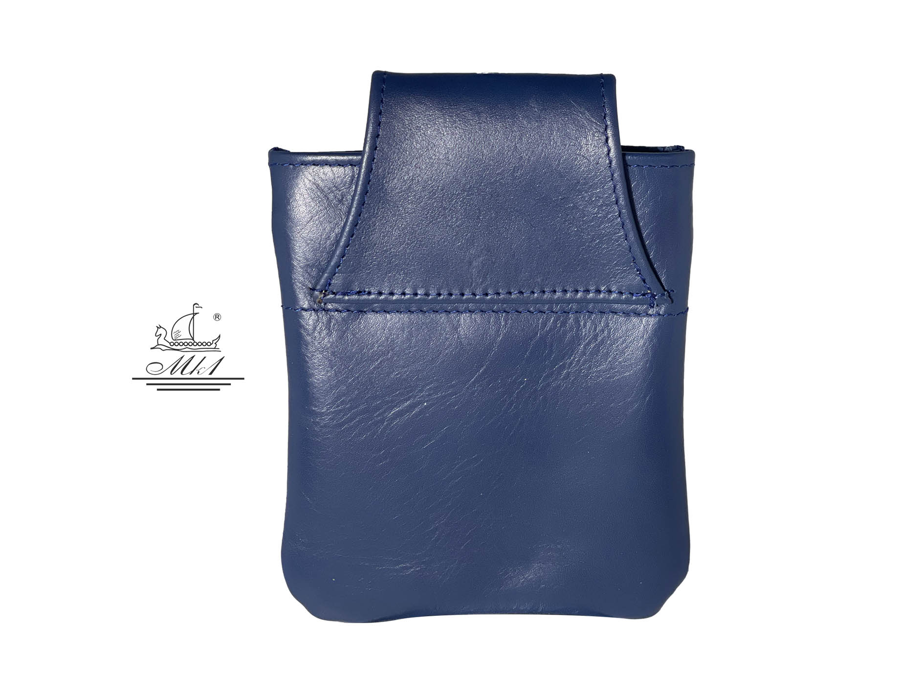 Waiter, small bag in blue leather WB2/6