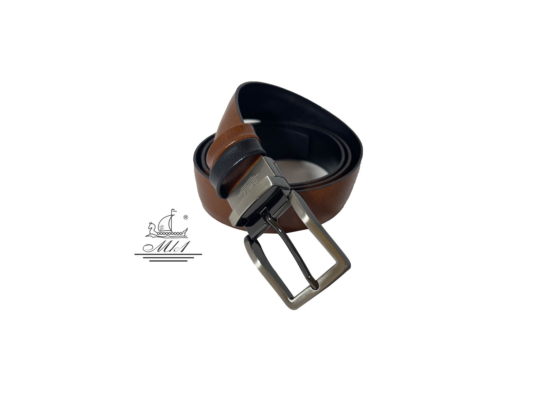 Handmade leather reversible belt DF21/35