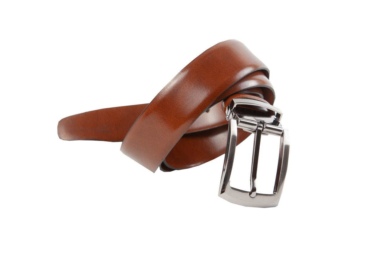Belt for suits in light brown leather WA5/35