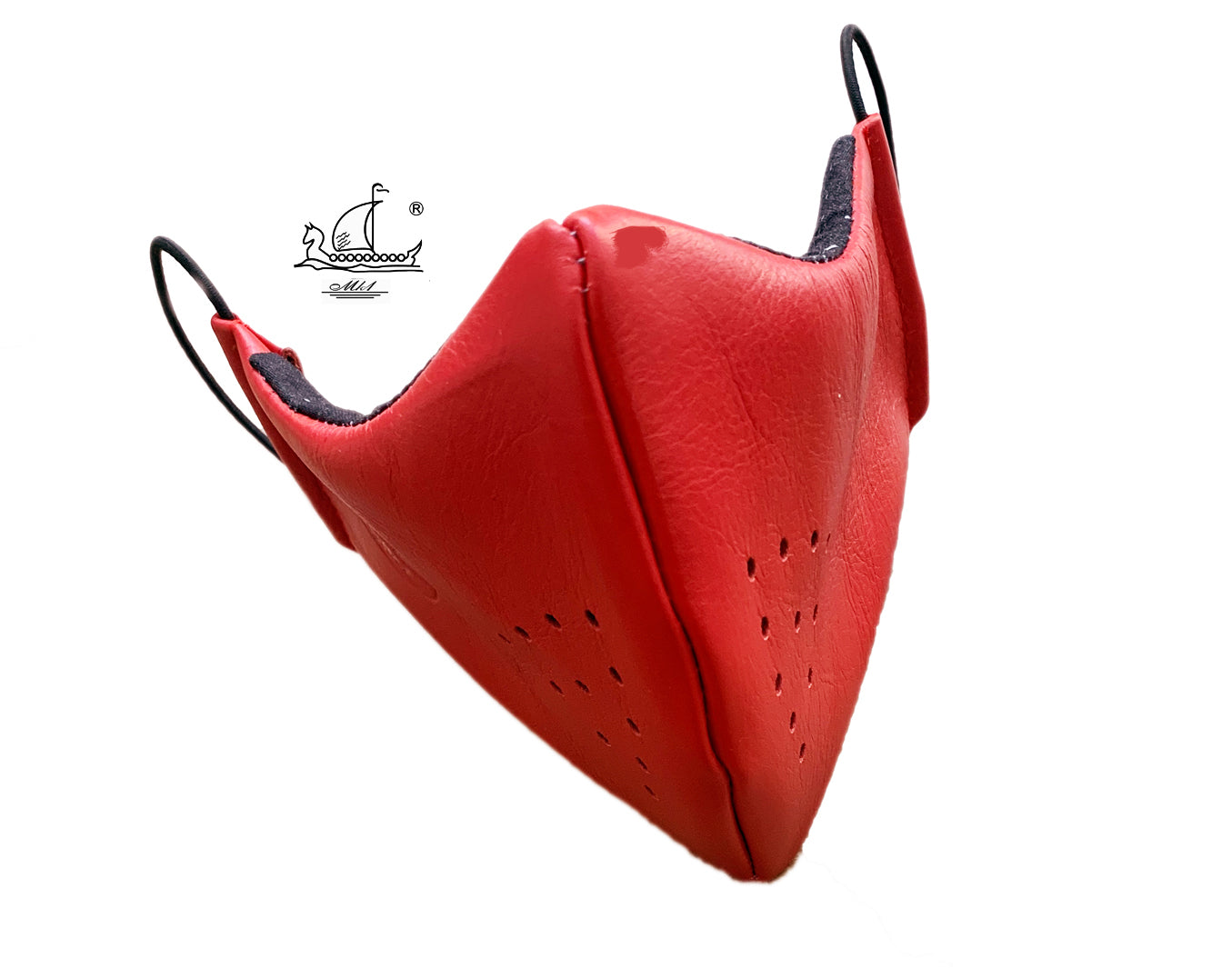 Leather mask with cotton lining, filter pocket and nose support Mk1/4-1