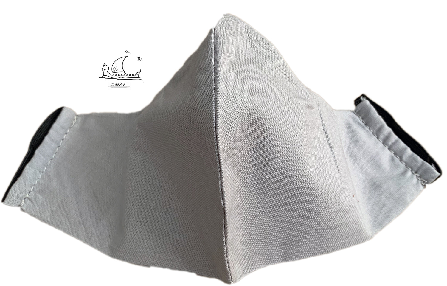 Mask from multi-purpose washable cotton with filter pocket and nose support Mk1/2-1abc