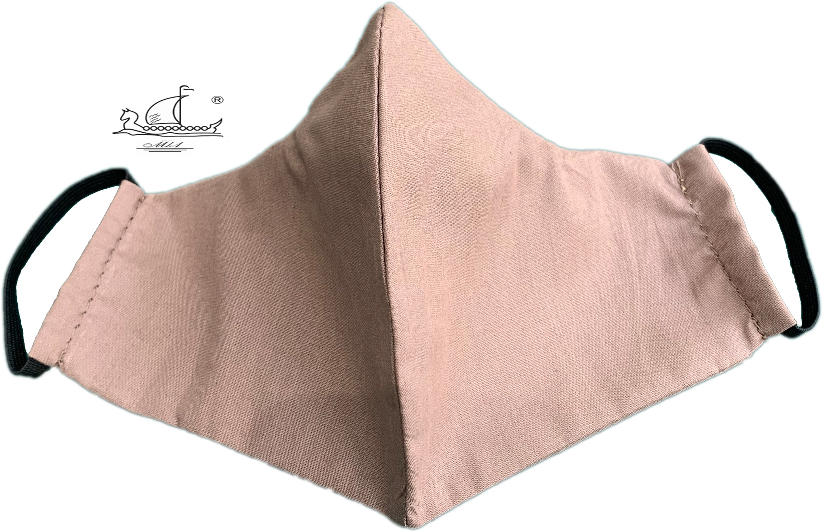 Mask from multi-purpose washable cotton with filter pocket and nose support Mk1/2-1abc