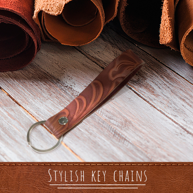 Handmade leather key chains