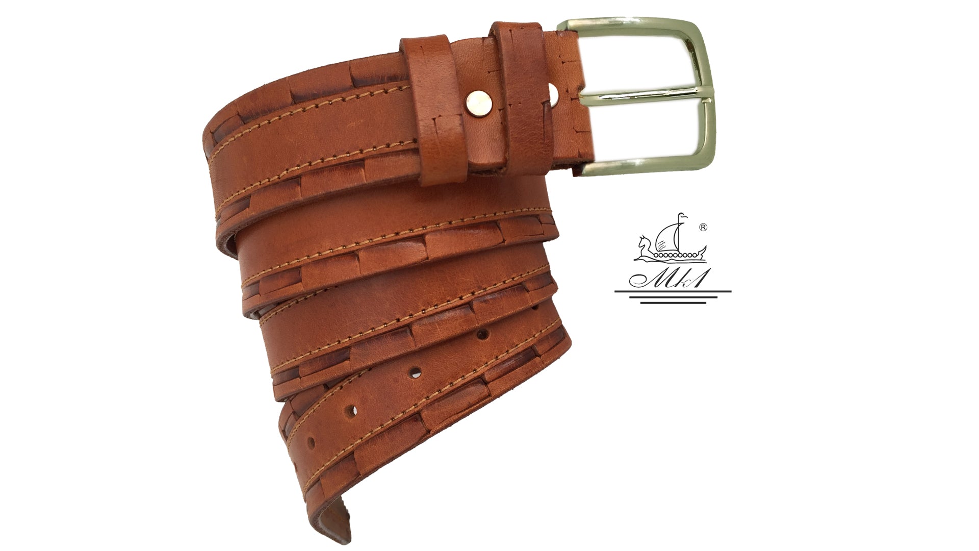 2699/40t-krp-g Hand made leather belt