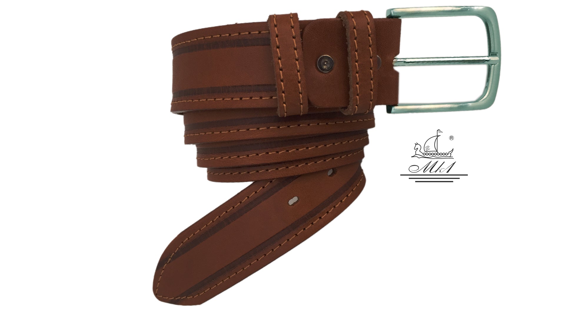 n2699/40t-lg Hand made leather belt