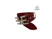 Women's 4cm wide belt handcrafted from leather with snake design 101476/40kk/fd