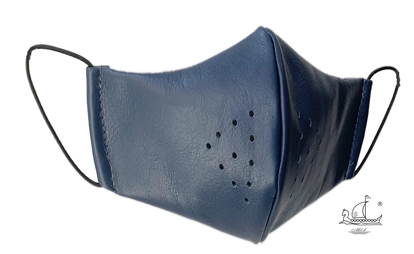 Leather mask with cotton lining, filter pocket and nose support Mk1/4-1