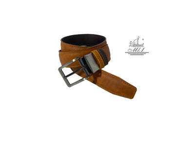 Handmade leather reversible belt DF25/35