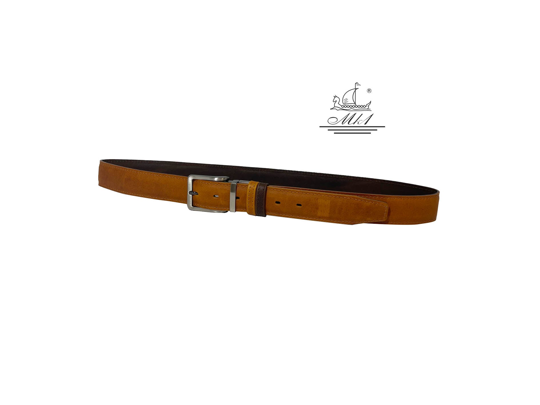 Handmade leather reversible belt DF25/35