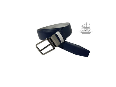 Handmade leather reversible belt DF28/35