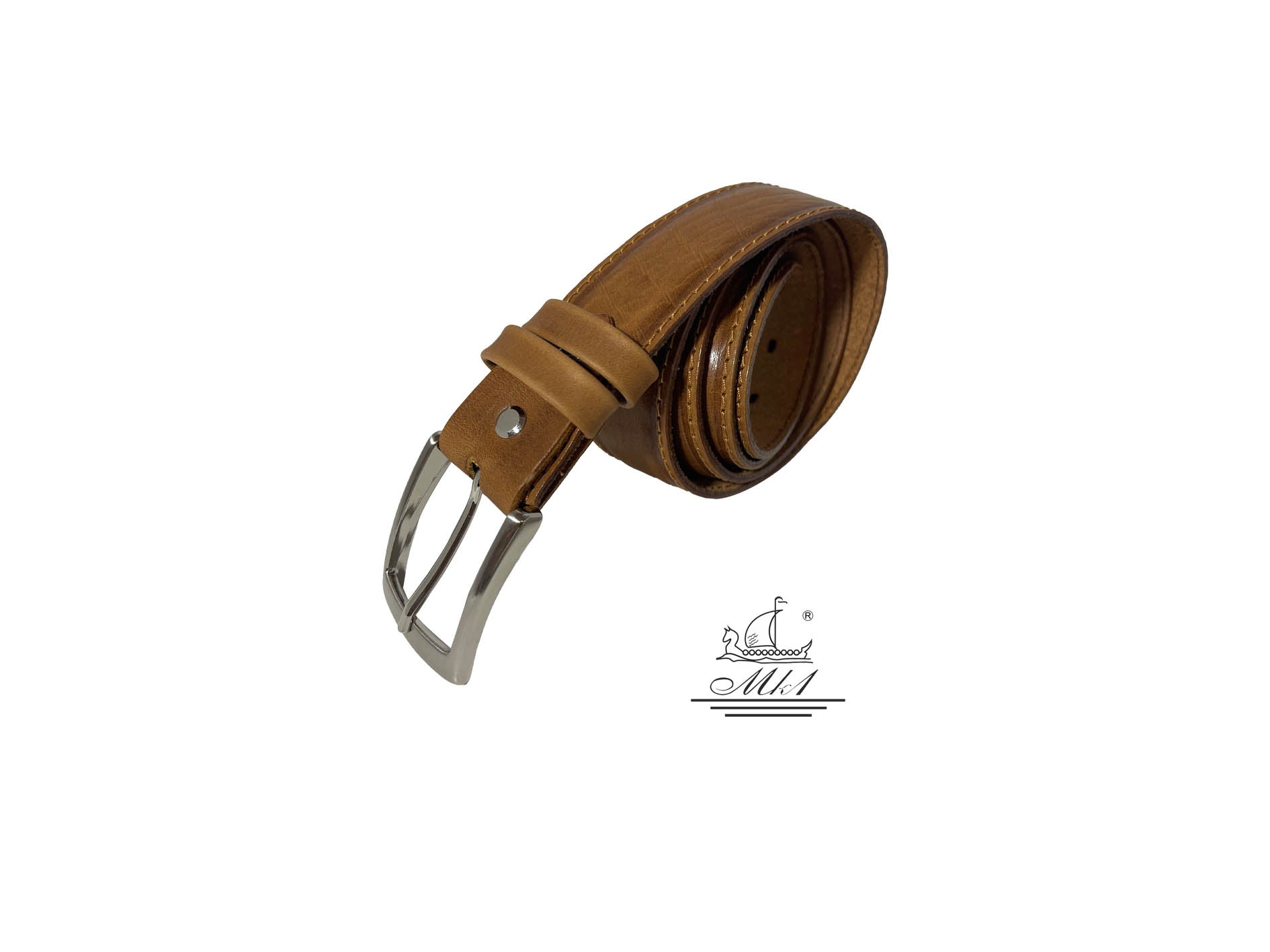 Handmade leather belt Β31/35