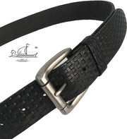 22/40m-psp Hand made  leather belt, 4 cm width thickness 3,6/3.8mm, and  roll buckle.