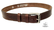 22/40k-kg Hand made  leather belt, 4 cm width, and  roll buckle.