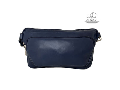 Leather handcrafted waist bag. mp2-b