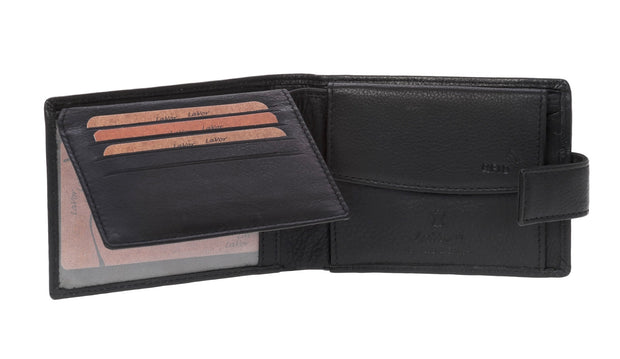 Leather wallet  3652 Black
