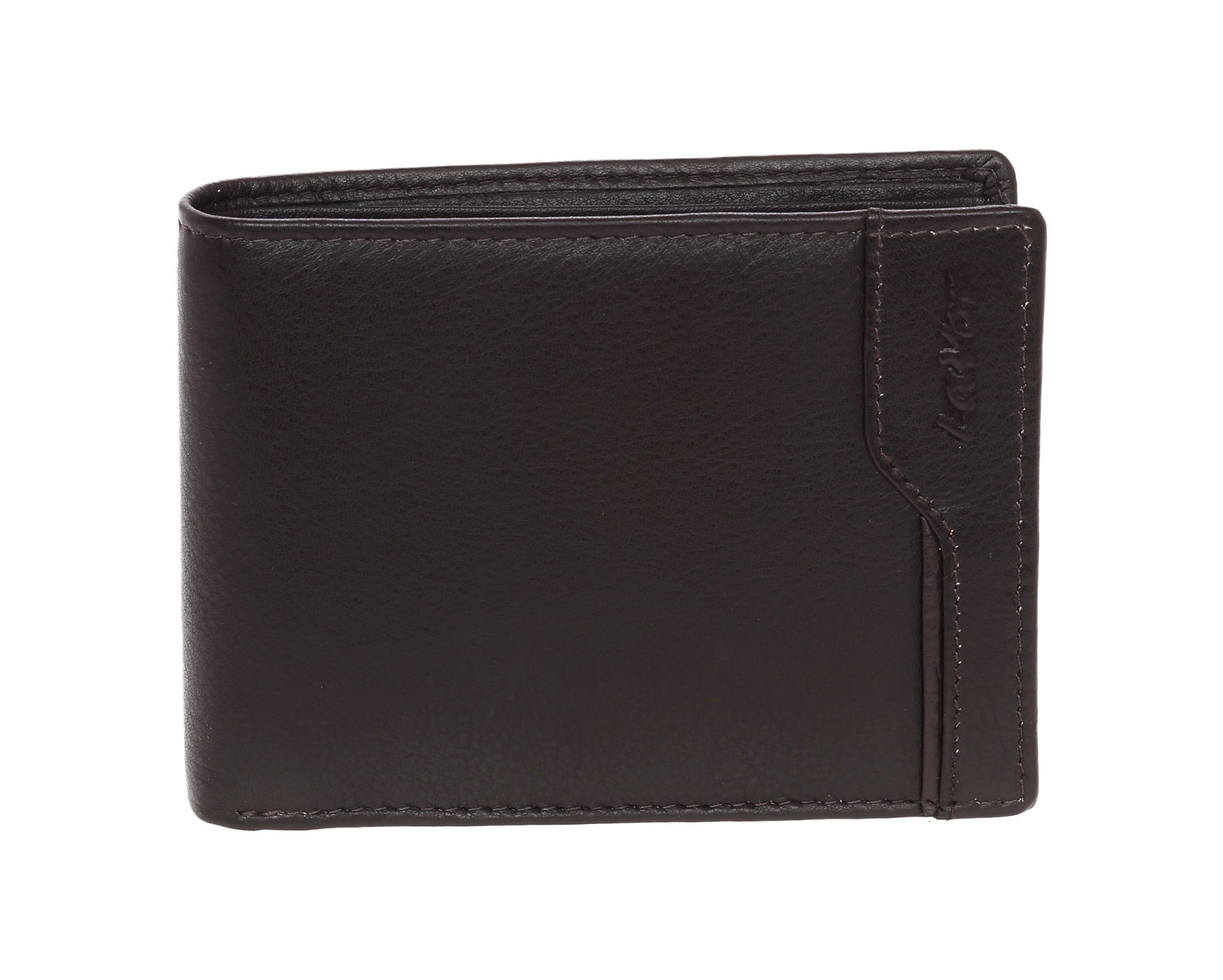 Leather wallet in brown colour. 3709