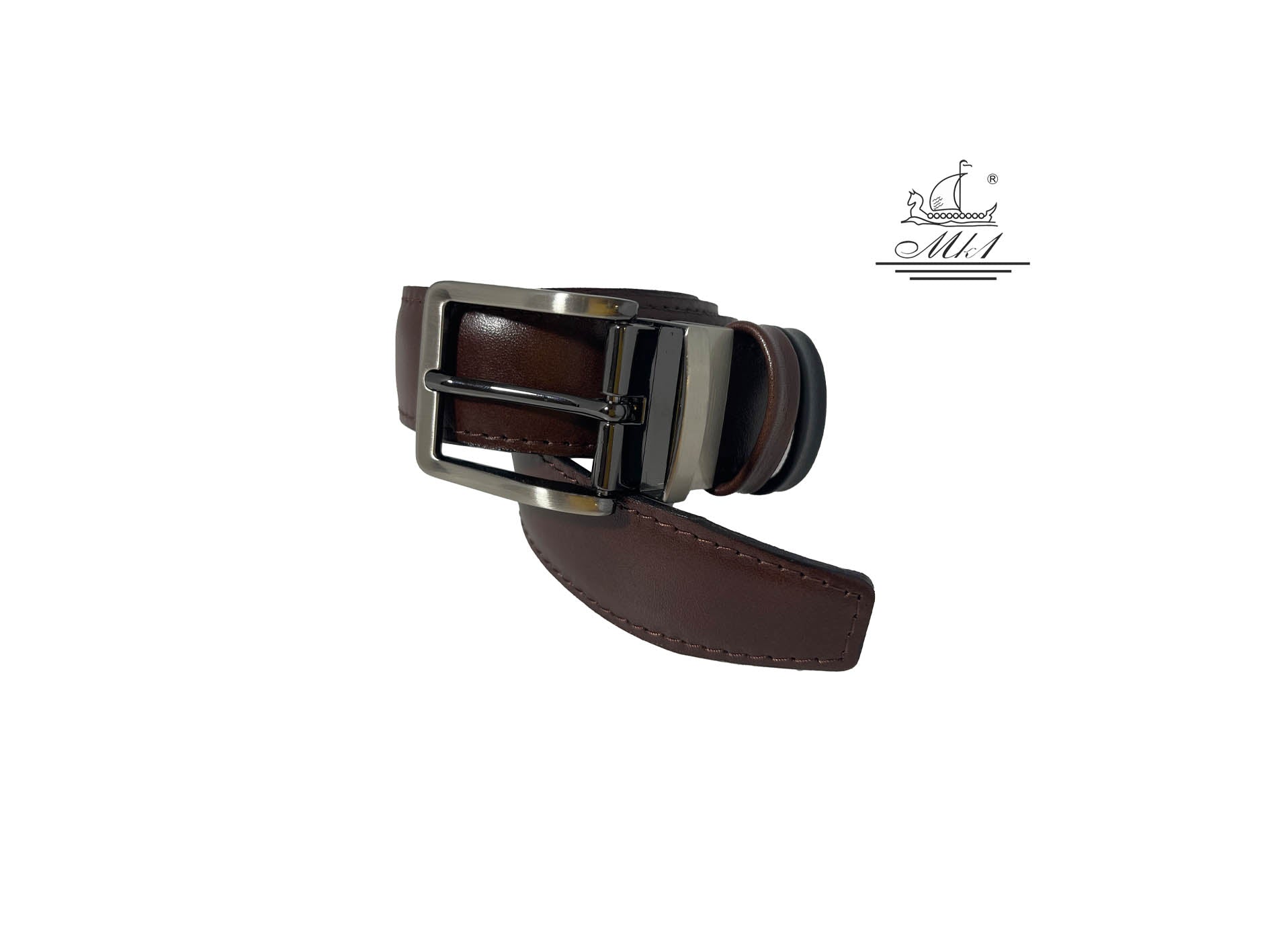 Handmade leather reversible belt DF18/35