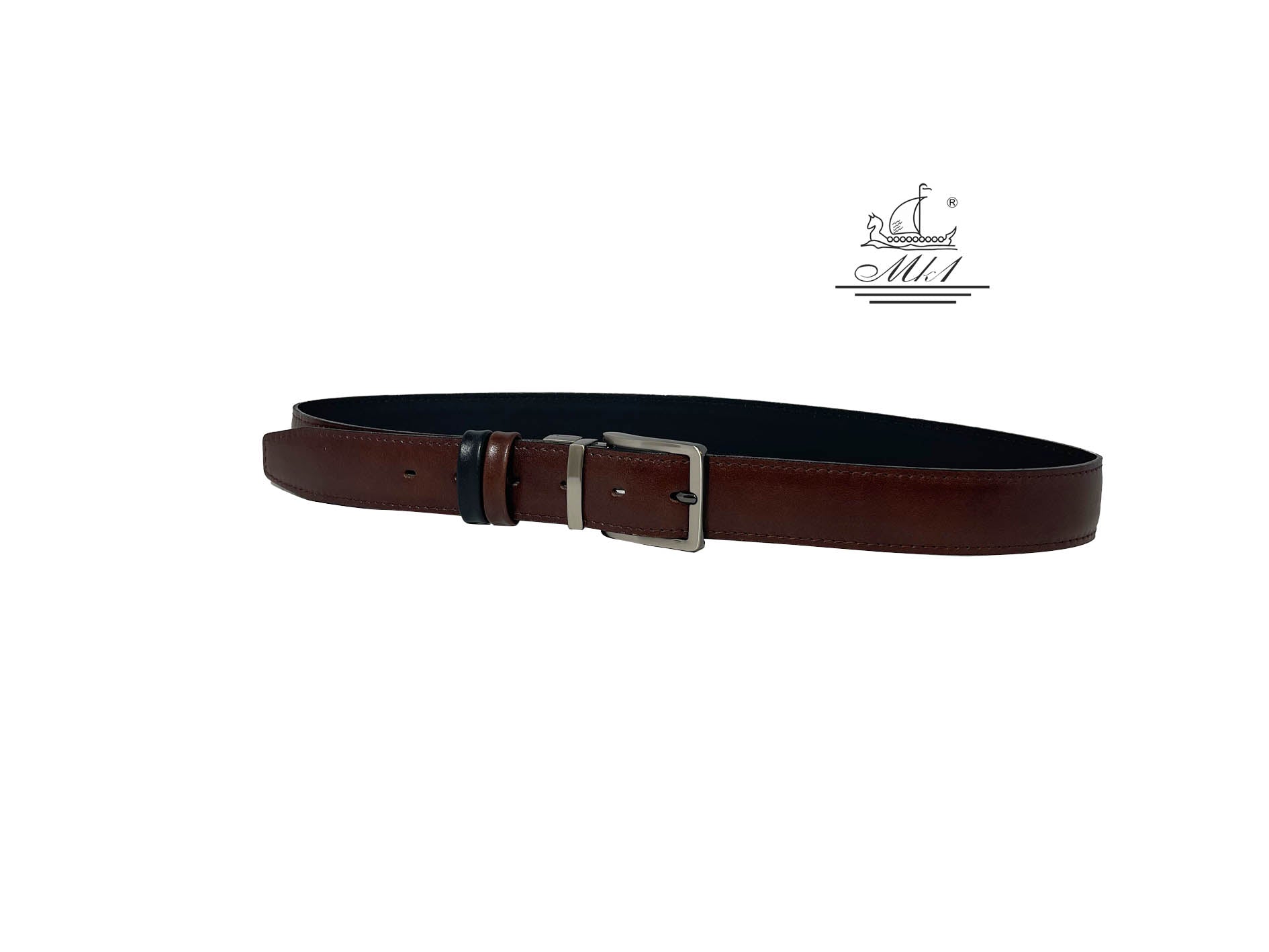 Handmade leather reversible belt DF18/35