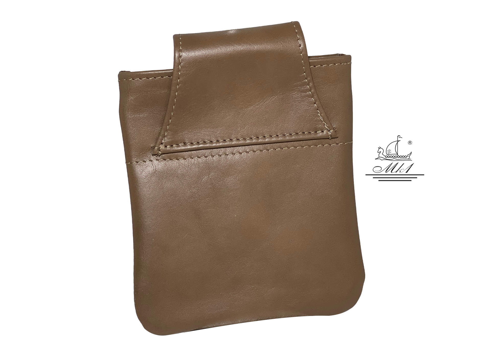 Waiter, small bag in light brown leather WB2/5