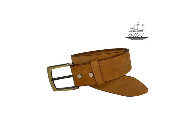 BR100/40TB/S Handmade casual , suede leather belt in light brown colour.