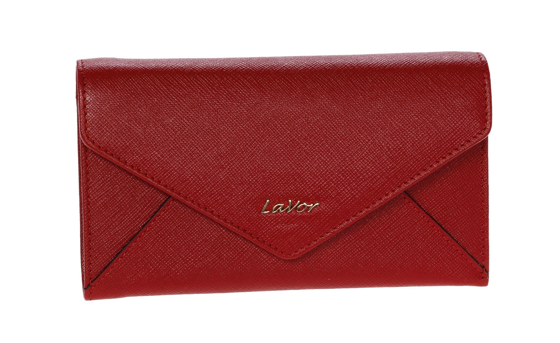 Leather wallet in red colour. 5980