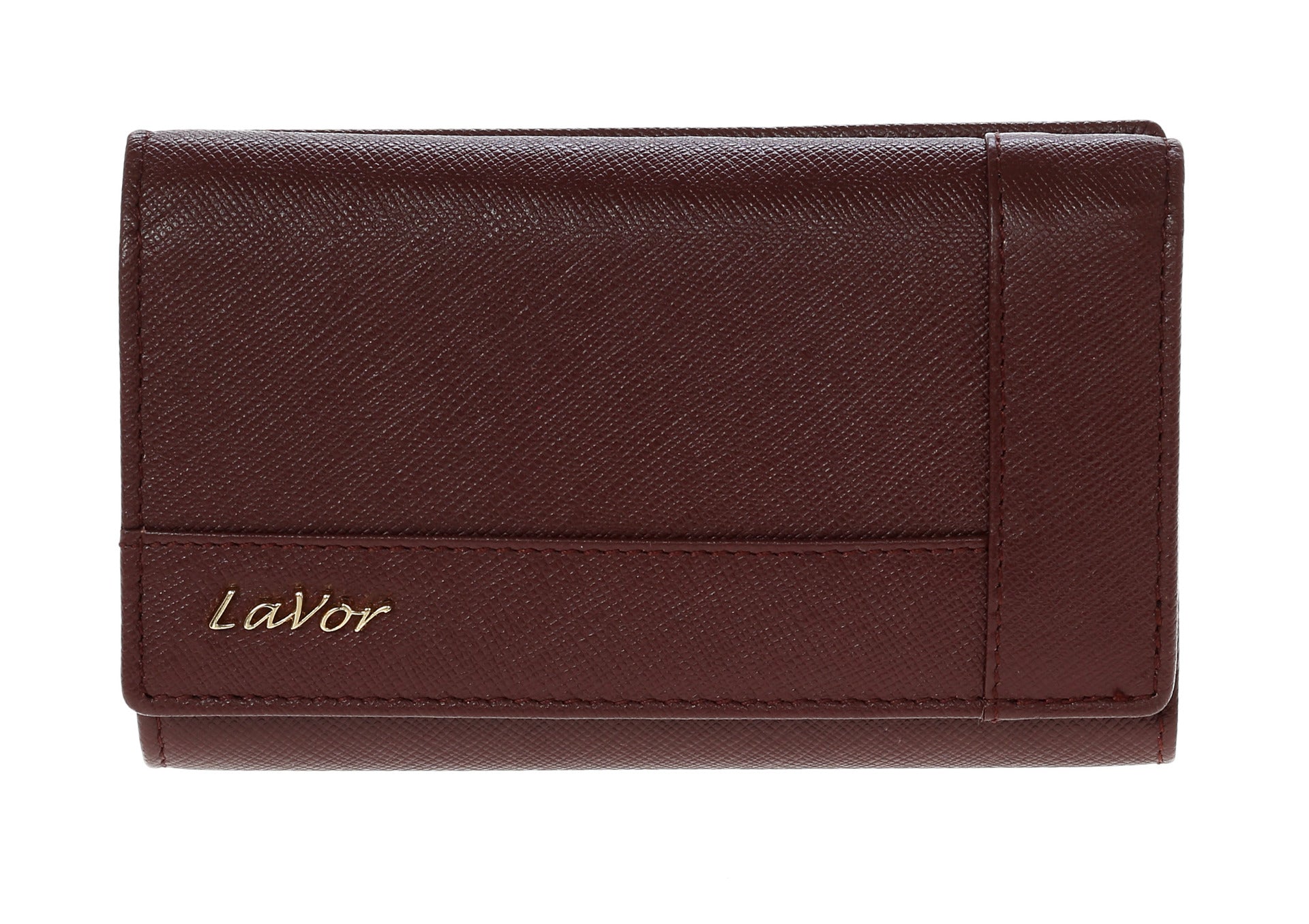 Leather wallet in burgundy colour. 5994