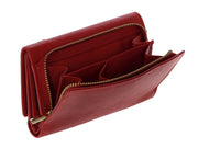 Leather wallet in red colour. 5994
