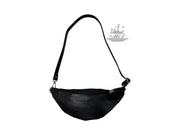 Leather handcrafted waist bag. mp1-m