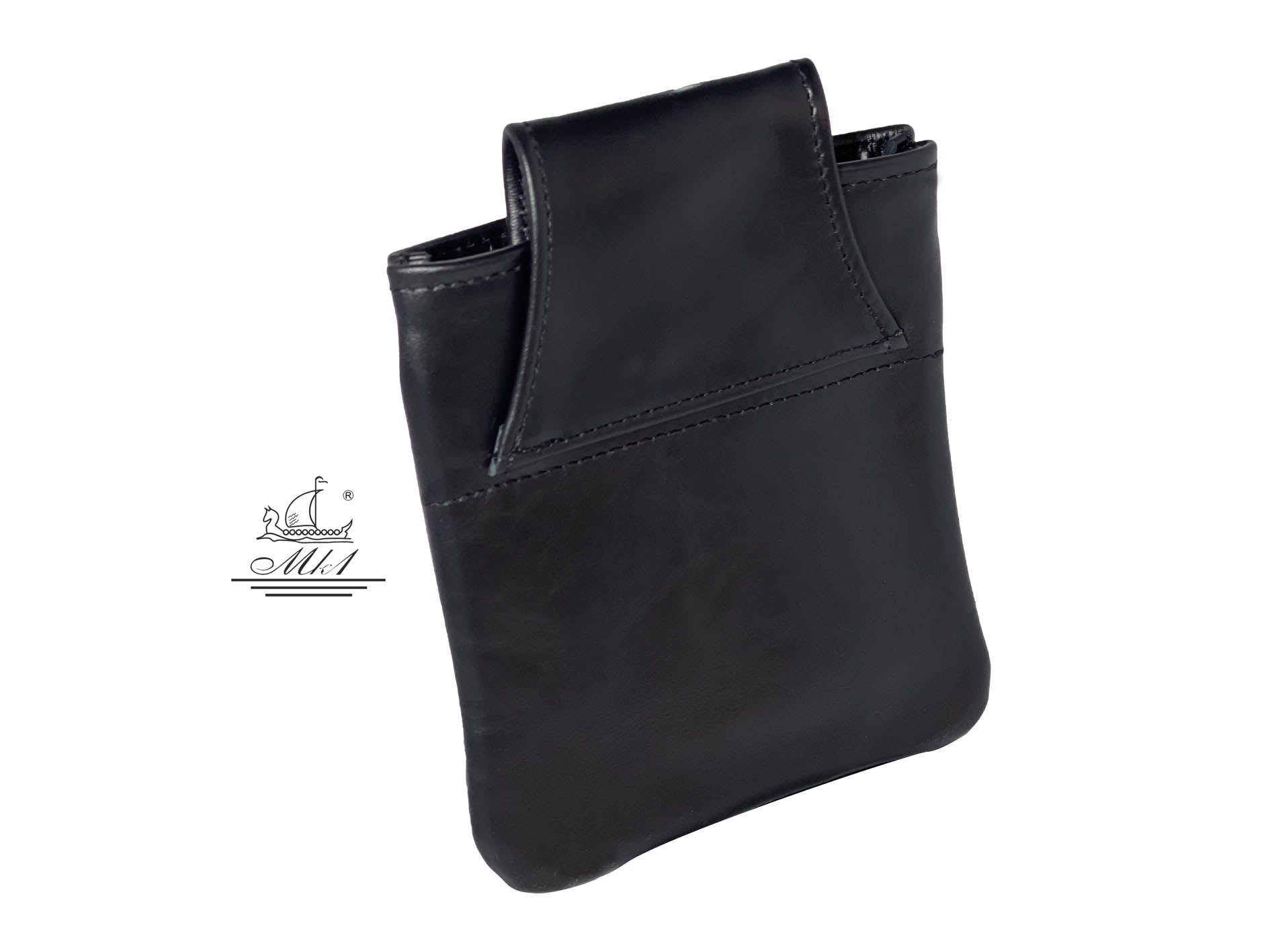 Waiter, small bag in black leather WB2/7