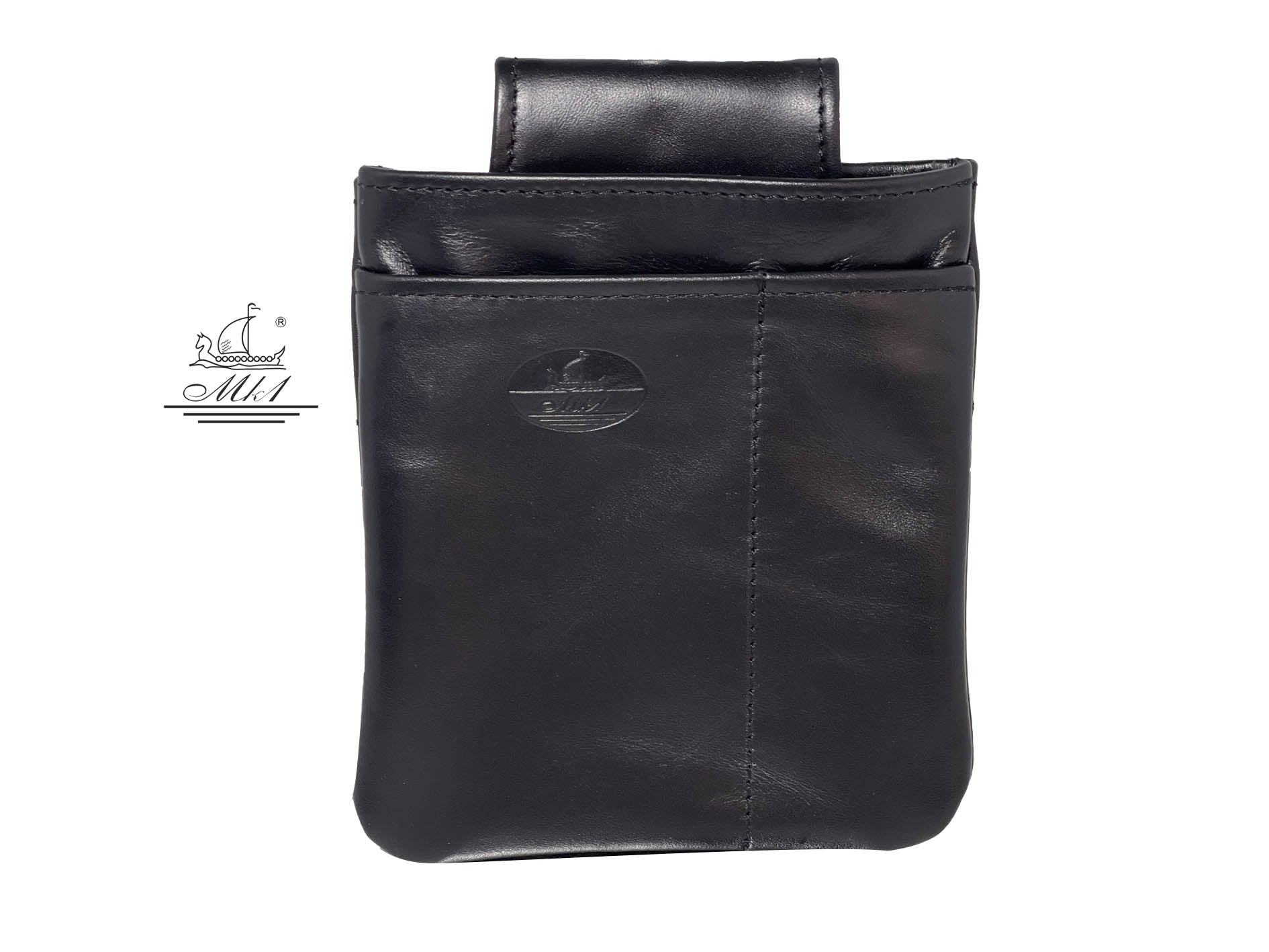 Waiter, small bag in black leather WB2/7