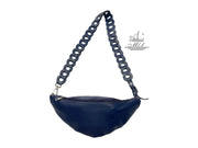 Leather handcrafted waist bag. mp1-b8