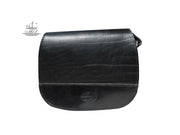 "Fedra" - small crossbody bag handcrafted from natural black leather WT/60M