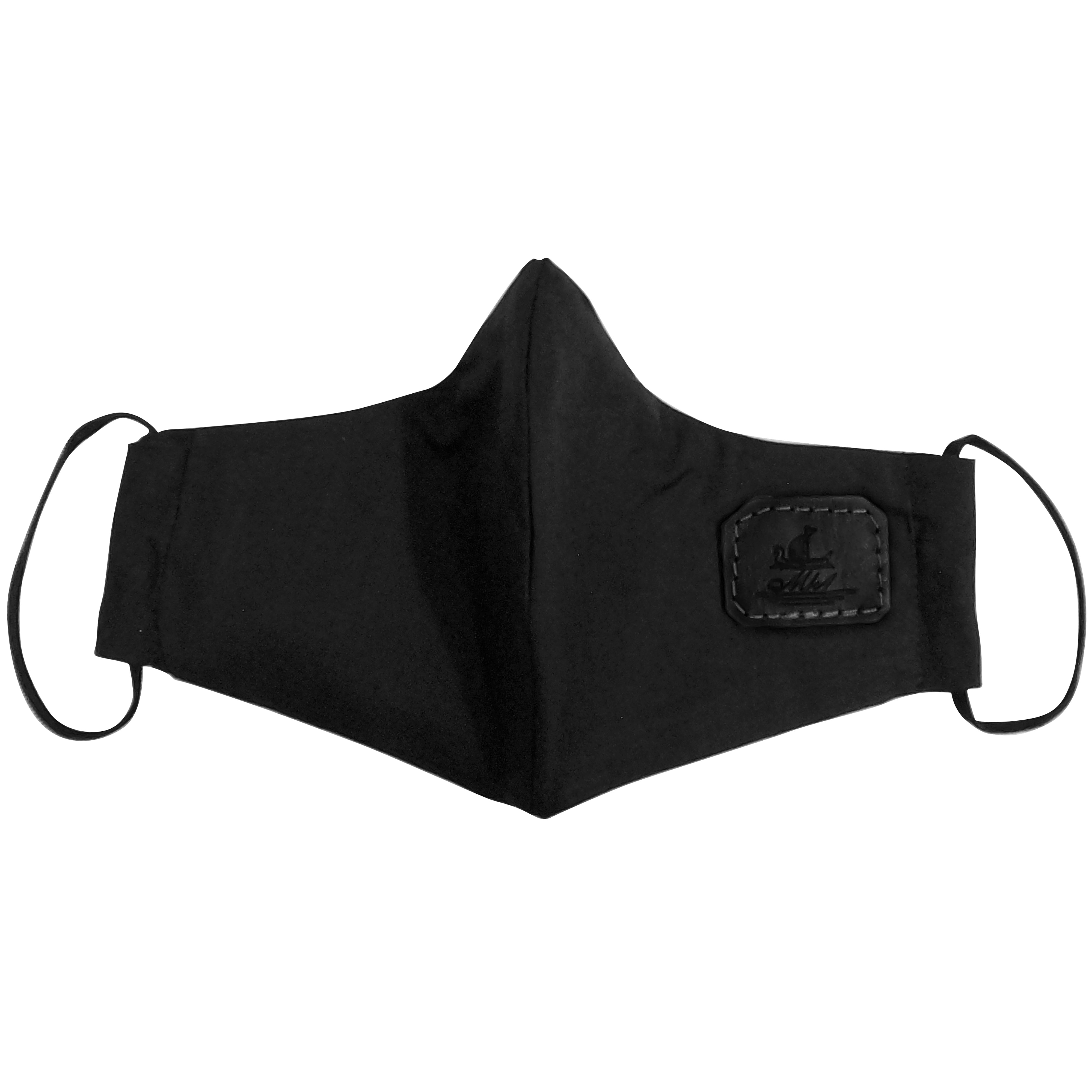 Mask from multi-purpose washable cotton with filter pocket and nose support Mk1/2-1color black