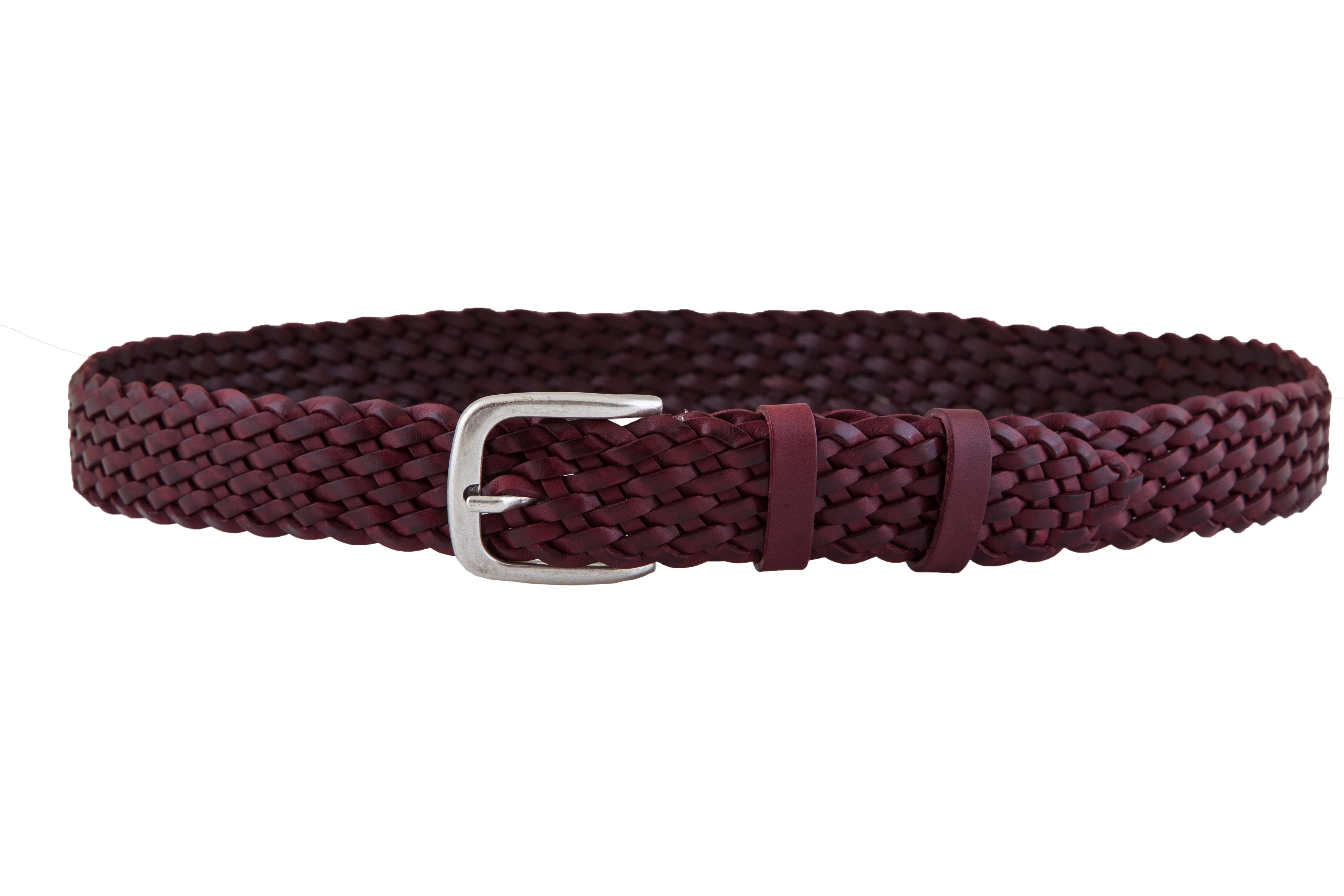 Knitted leather belt KB00001