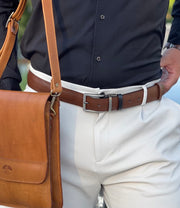 Handmade leather reversible belt DF29/35