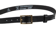 Women's thin belt handcrafted from black soft leather ideal for dresses WB5248/30G