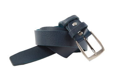 Classic belt in blue leather WA12/35