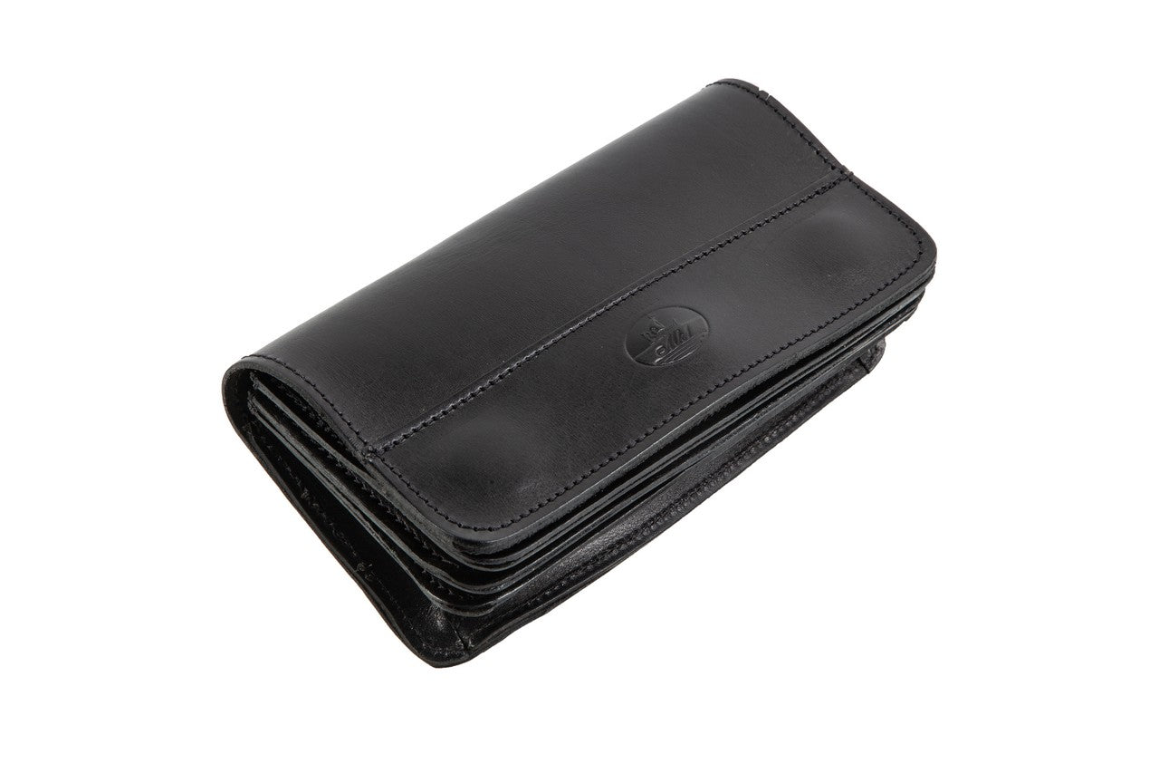 Waiter bag/wallet in black leather WB/3