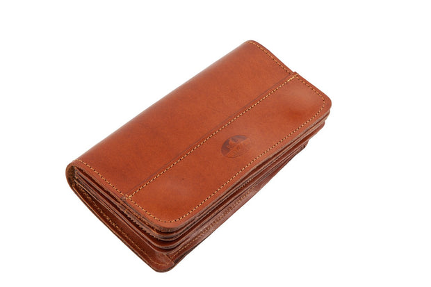 Waiter bag in light brown leather WB/2