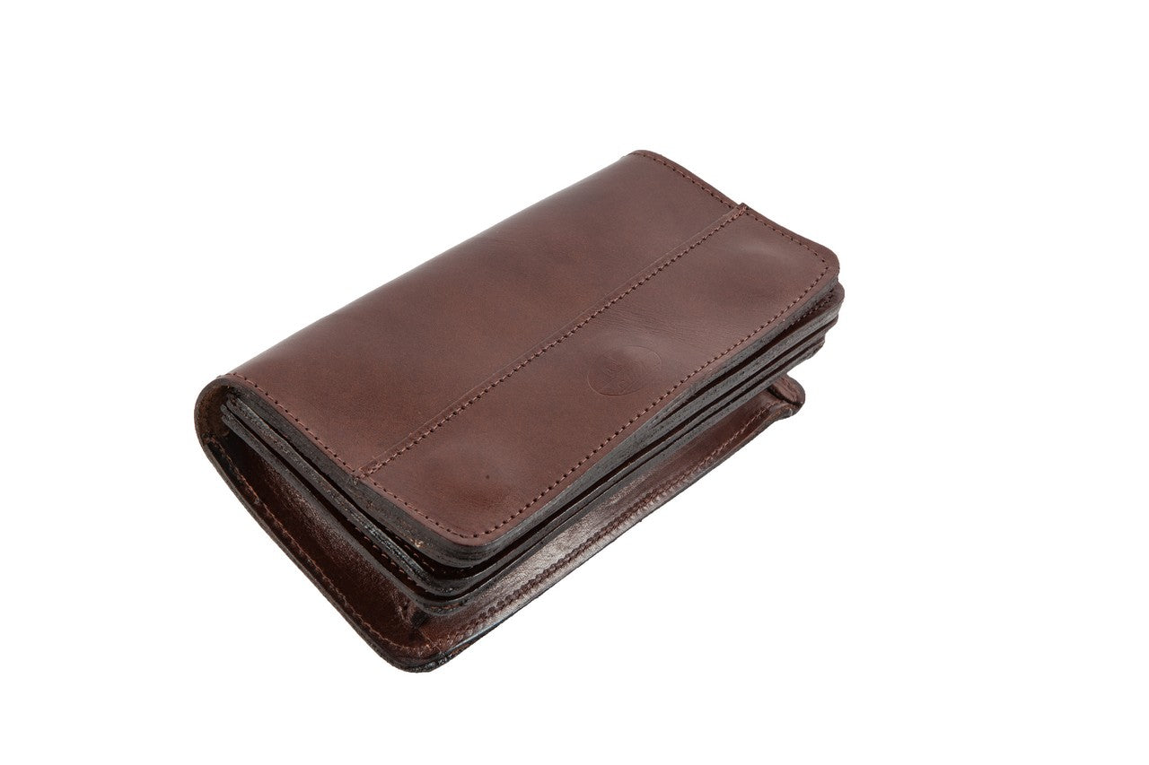 Waiter bag/wallet in brown leather WB/1