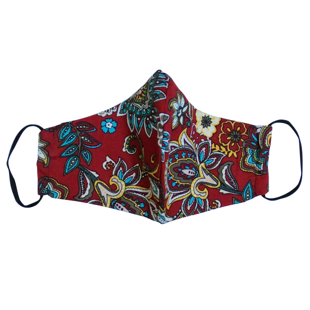 mask from multi-purpose washable cotton with filter pocket and nose support Mk1/2-1