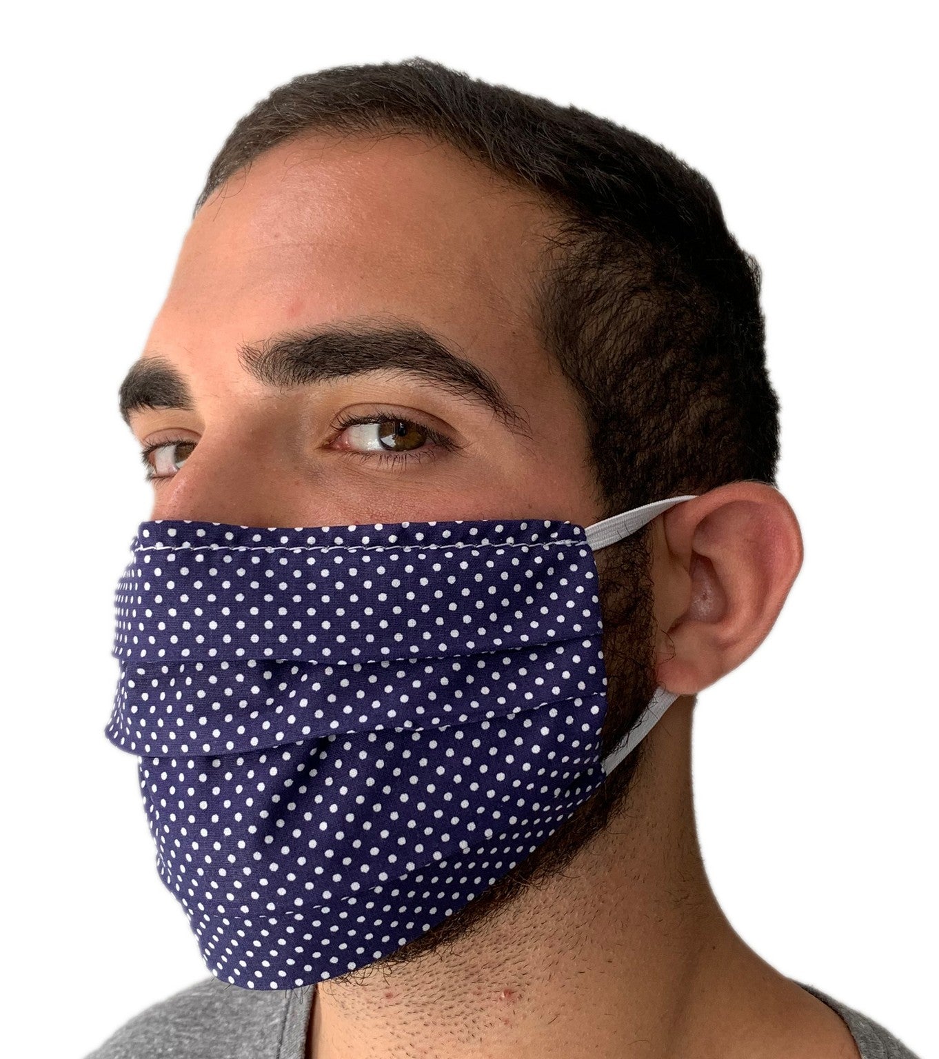 Colorful mask from multi-purpose washable cotton with filter pocket and nose support MK1/1-1