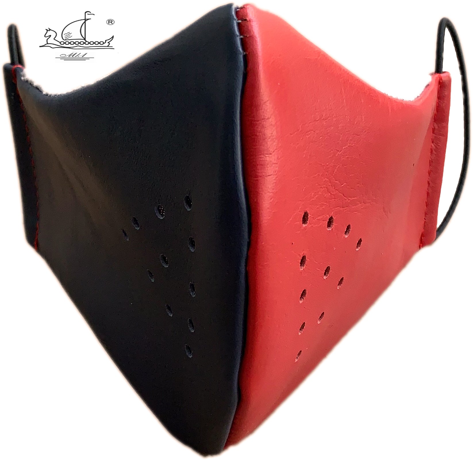 Leather mask with cotton lining, filter pocket and nose support Mk1/4-1