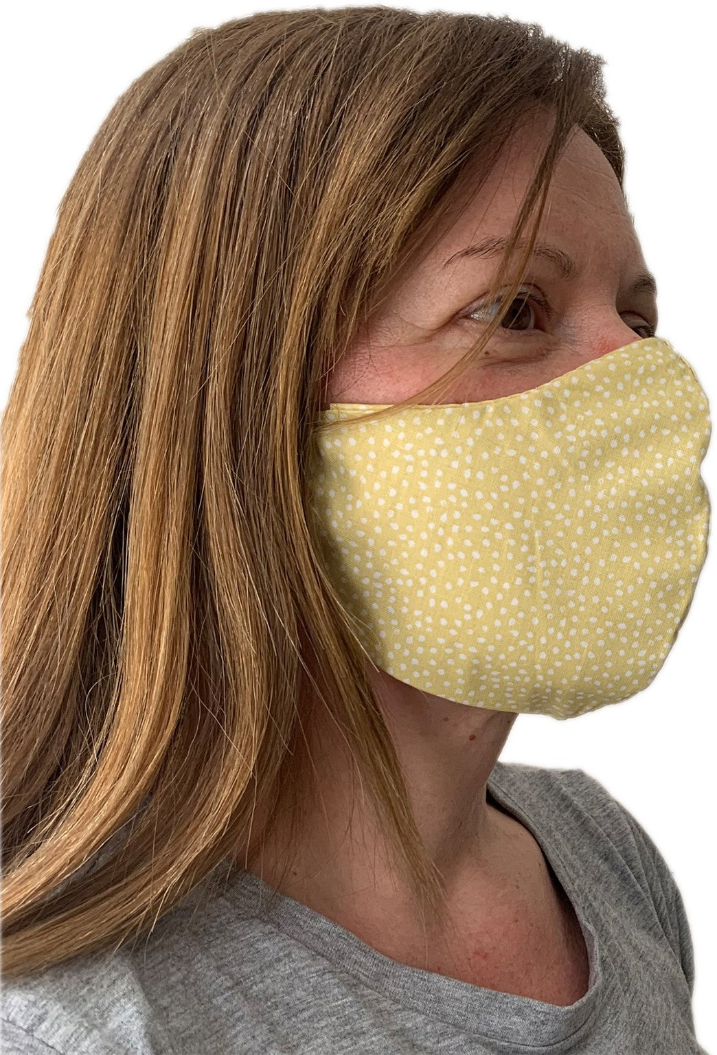 Colorful mask from multi-purpose washable cotton with filter pocket and nose support Mk1/2-1