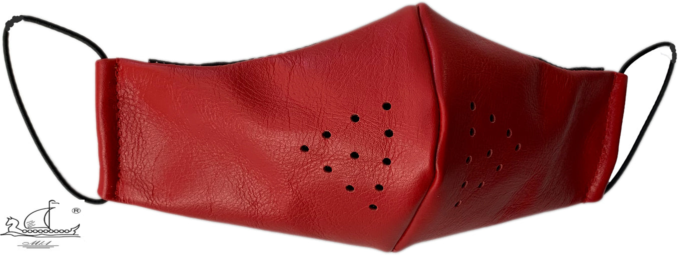 Leather mask with cotton lining, filter pocket and nose support Mk1/4-1